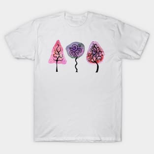 Happy Swirly Trees T-Shirt